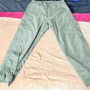 VINTAGE Military Pants Mens 34x30
Green Seyntex Double Knee Cargo
Pockets 80s